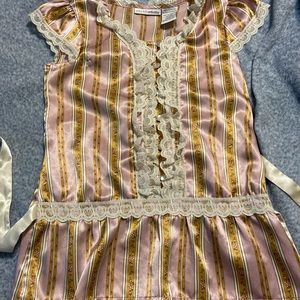 Mary-KateandAshley pink and gold top